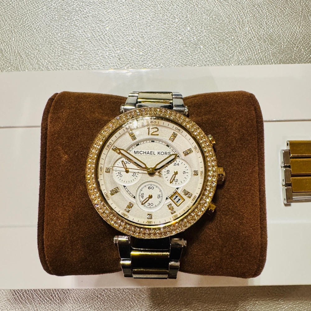 Michael Kors Two-Tone Crystal Watch